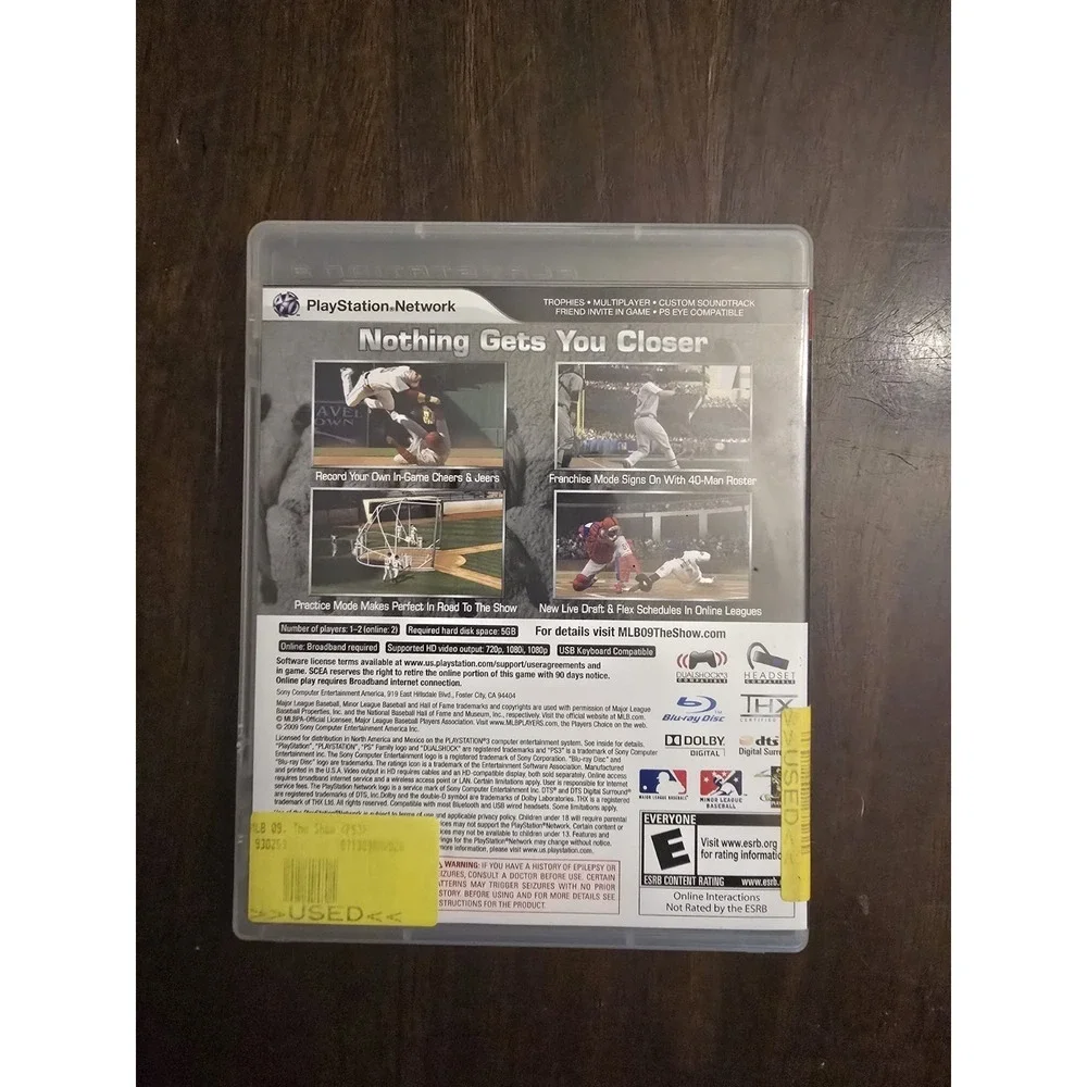 PS3 MLB 09 The Show CIB Pedroia
